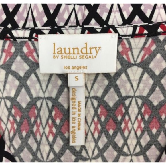 Laundry by Shelli Segal Patterned Knotted Top S - Picture 5 of 5